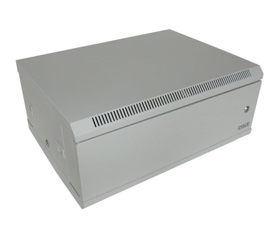 XtendLan 19" nástěnný rozvaděč 4U 600x450, nosnost 60 kg, plné dveře, svařovaný, šedý