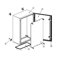 XtendLan 19" univerzální rozvaděč s montážní deskou, krytí IP66, šířka 380mm, hloubka 210mm, výška 600mm, šedý