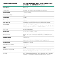 HPE PL DL360g11 5415+ (2.9G/8C) 1x32G (P43328) VROC 8SFF 1x800W 2x10Gb-T