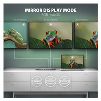 AXAGON HMC-4KX3 USB 5Gbps hub, 3x USB-A, 2x HDMI, DP, RJ-45 GLAN, SD/microSD, audio, PD 100W, kabel USB-C 40cm