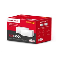 MERCUSYS Halo H90X(2-pack) WiFi6 Mesh (AX6000,2,4GHz/5GHz,1x2,5GbELAN/WAN,2xGbELAN/WAN)