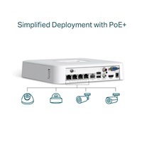TP-Link VIGI NVR1104H-4P, videorekordér, 4 channels, 4xPoE, 1x100Mb/s LAN, 1xVGA,1xHDMI,2xUSB2.0