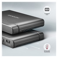 AXAGON ADSA-CC USB-C 10Gbps - NVMe M.2 SSD & SATA 2.5"/3.5" SSD/HDD CLONE MASTER 2 adapter