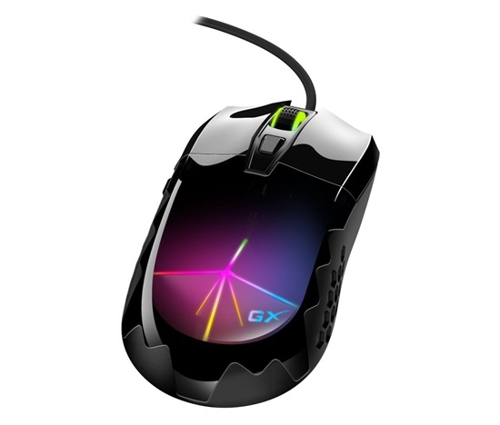 GENIUS myš GX GAMING Scorpion M715, drátová, 3D RGB podsvícení, 800-7200 dpi, USB, 6tlačítek, černá