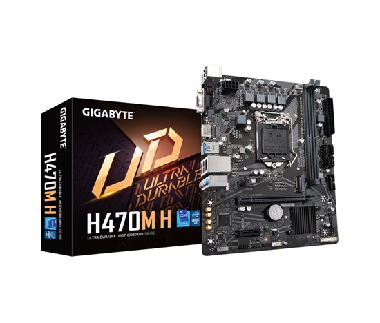 GIGABYTE MB Sc LGA1200 H470M H, Intel H470, 2xDDR4, 1xHDMI, 1xVGA, mATX