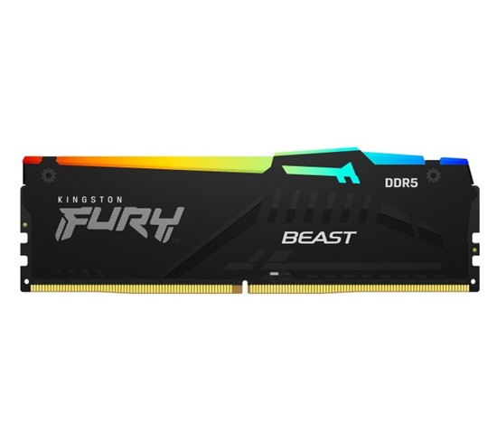 KINGSTON DIMM DDR5 128GB (Kit of 4) 5200MT/s CL40 FURY Beast RGB XMP