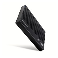 AXAGON EE25-GTR, USB-C 10Gbps - SATA 6G 2.5" metalowa obudowa RIBBED, czarna