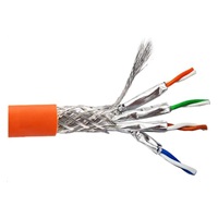 S/FTP kabel LEXI-Net, Cat6A, LS0H, B2ca-s1a,d0,a1, oranžový, 500m, cívka