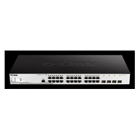D-Link DGS-1210-28P/ME/E 24-Port 10/100/1000BASE-T PoE + 4-Port 1 Gbps SFP Metro Ethernet
