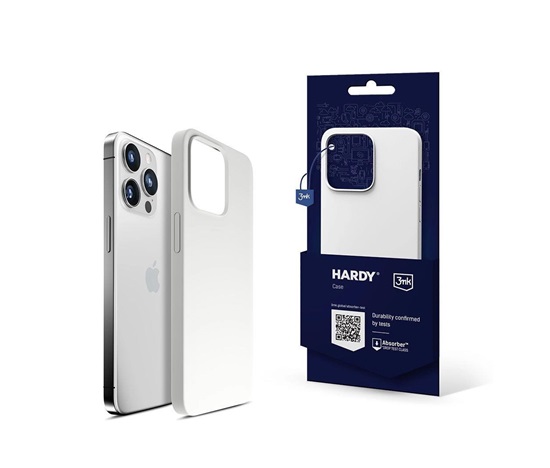3mk ochranný kryt HARDY Silicone MagCase pro Apple iPhone 14 Pro, White