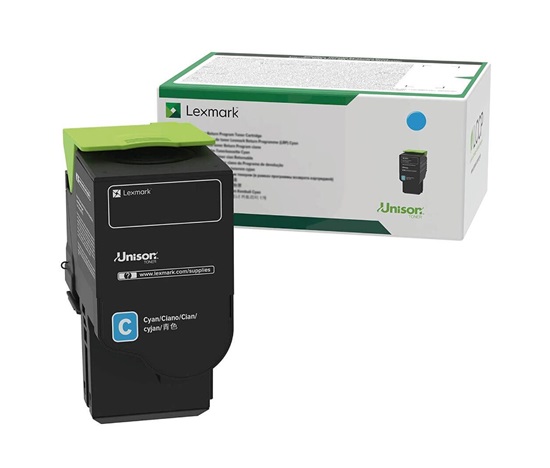 LEXMARK toner azurová pro CS632, CX635 z programu Lexmark return (11 700 str.)