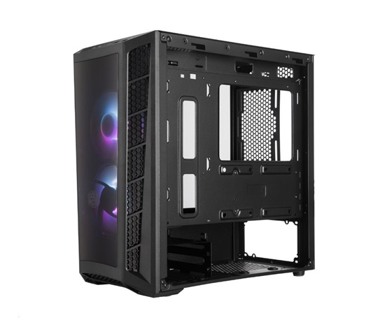 Cooler Master case MasterBox MB320L, aRGB, mATX, Mid Tower, černá, bez zdroje, ARGB ovladač