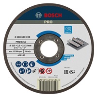 Bosch řezací kotouč PRO Metal, 115 × 2,5 × 22,23 mm, oSa