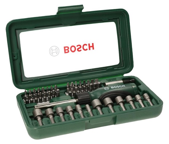 BOSCH 46dílná sada se šroubovákem