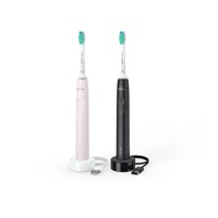 Philips HX3675/15 Sonicare elektrický zubní kartáček, sonický, časovač, tlakový senzor, 2 kusy, růžová a černá