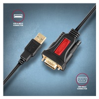 AXAGON ADS-1PSN, USB-A 2.0 - szeregowy RS-232 DB9-M Prolific adapter / kabel 1.5m