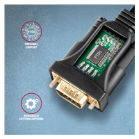 AXAGON ADS-1PSN, USB-A 2.0 - szeregowy RS-232 DB9-M Prolific adapter / kabel 1.5m
