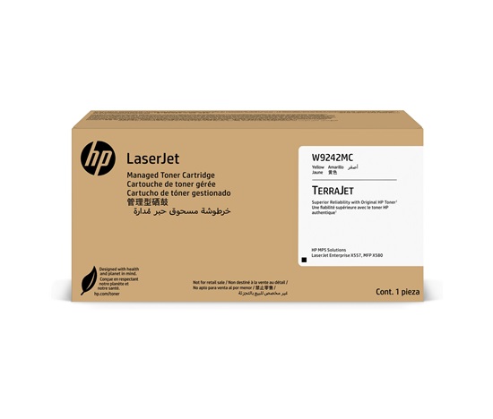 HP LaserJet Yellow Managed Toner Crtg - CONTRACT - W9242MC (14,000 pages)