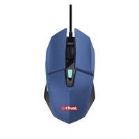 TRUST myš GXT 109B FELOX Gaming Mouse, optická, USB, modrá