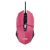 TRUST myš GXT 109P FELOX Gaming Mouse, optická, USB, růžová