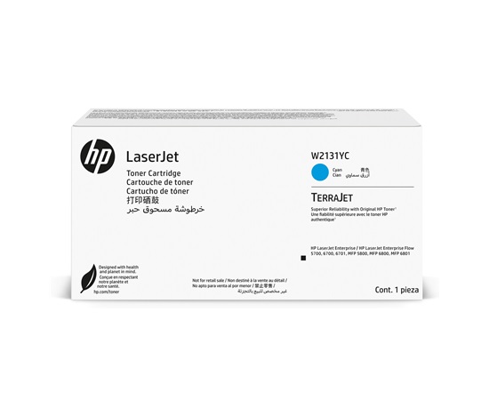 HP 213Y Cyn Contract LaserJet Toner Crtg - CONTRACT (12,000 pages)