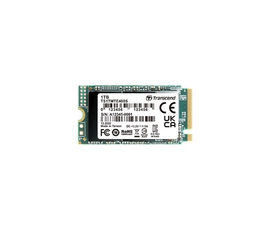 TRANSCEND SSD 400S 256GB, M.2 2242,PCIe Gen3x4, NVMe, 3D TLC, bez DRAM