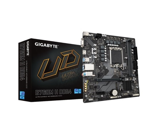 GIGABYTE MB Sc LGA1700 B760M H DDR4, Intel B760, 2xDDR4, 1xHDMI, 1xVGA, mATX