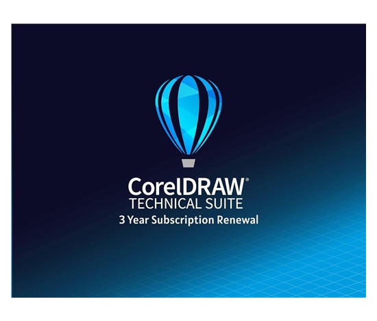 CorelDRAW Technical Suite Edu 3 roky obnovení pronájmu licence (2501+) EN/DE/FR/ES/BR/IT/CZ/PL/NL