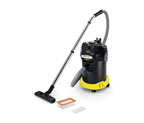 Karcher AD 4 Premium vysavač na popel, 600 W, kovová nádoba 17 l, kovový filtr, pozinkovaná sací hadice