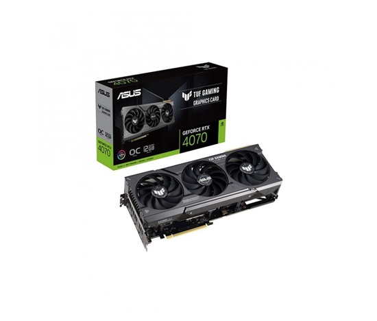 ASUS VGA NVIDIA GeForce RTX 4070 TUF GAMING OC 12G, 12G GDDR6X, 3xDP, 1xHDMI