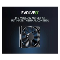 EVOLVEO G1000 zdroj 1000W, 80+ GOLD, ATX 3.1, aPFC, 140 mm ventilátor, záruka 3 roky, černý