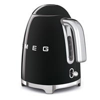 Smeg KLF03BLEU rychlovarná konvice, 1,7 l, (7 šálků), 2400 W, styl 50. let, černá