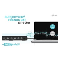 i-tec USB 3.0 / USB-C / Thunderbolt Dual Display Docking Station + PD 100W