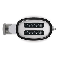 Smeg TSF01BLEU toustovač / topinkovač, 2 toasty, 6 úrovní opékání, zásuvka na drobky, styl. 50. let, černá