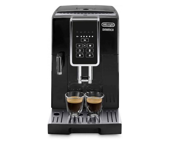DeLonghi Dinamica ECAM 350.50.B automaticý kávovar, 15 bar, 1450 W, vestavěný mlýnek, mléčný systém, dvojitý šálek