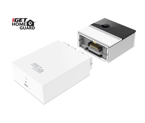 iGET HOMEGUARD HGBVD853 - Wi-Fi bateriový zvonek s FullHD kamerou a obousměrným přenosem zvuku, napájení i drátové