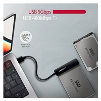 AXAGON ADSA-FP2A USB-A 5Gbps - SATA 6G, 2.5" SSD/HDD SLIM adapter