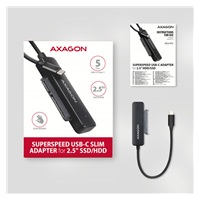 AXAGON ADSA-FP2C USB-C 5Gbps - SATA 6G, 2.5" SSD/HDD SLIM adapter