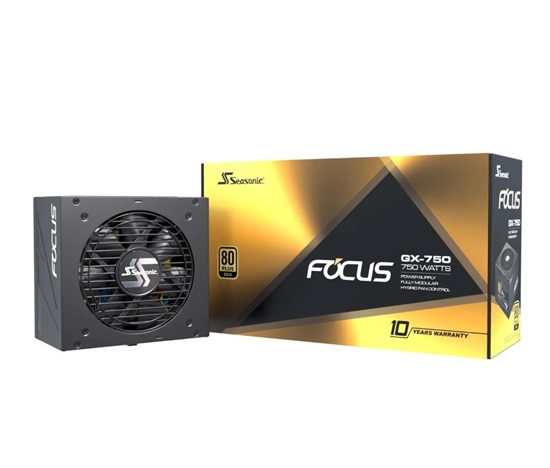 SEASONIC zdroj 750W Focus GX-750, 80+ GOLD (SSR-750FX)