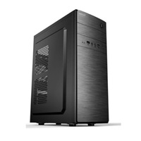 CRONO skříň D183A Midi Tower, bez zdroje, černá