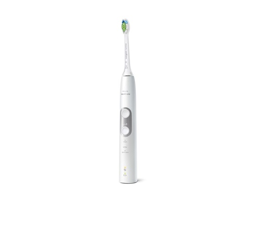 Philips Sonicare 6100 HX6877/34 elektrický zubní kartáček, sada 2 kusů, časovač, cestovní pouzdro, bílá