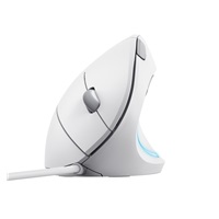 TRUST vertikální myš Verto ergonomická myš, USB, bílá