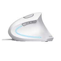 TRUST vertikální myš Verto ergonomická myš, USB, bílá