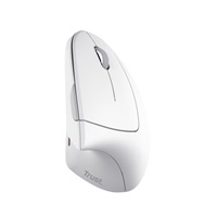 TRUST vertikální myš Verto bezdrátová ergonomická myš, USB, bílá