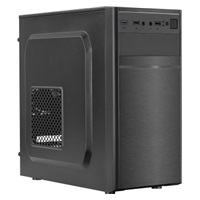 EUROCASE skříň MC X103 black, micro tower, 1x USB 3.0, 2x USB 2.0, 2x audio, bez zdroje
