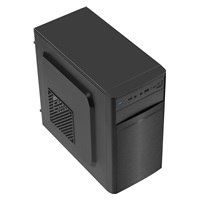EUROCASE skříň MC X103 black, micro tower, 1x USB 3.0, 2x USB 2.0, 2x audio, bez zdroje