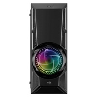 AEROCOOL skříň AeroEngine RGB, Mid tower, 1x USB 3.0, 2x USB 2.0, 2x audio, bez zdroje