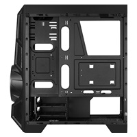 AEROCOOL skříň AeroEngine RGB, Mid tower, 1x USB 3.0, 2x USB 2.0, 2x audio, bez zdroje