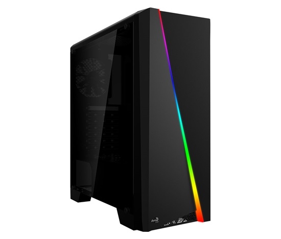 AEROCOOL skříň Cylon, Mid tower, 1x USB 3.0, 2x USB 2.0, 2x audio, bez zdroje