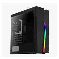 AEROCOOL skříň Bolt, Mid tower, 1x USB 3.0, 2x USB 2.0, 2x audio, bez zdroje